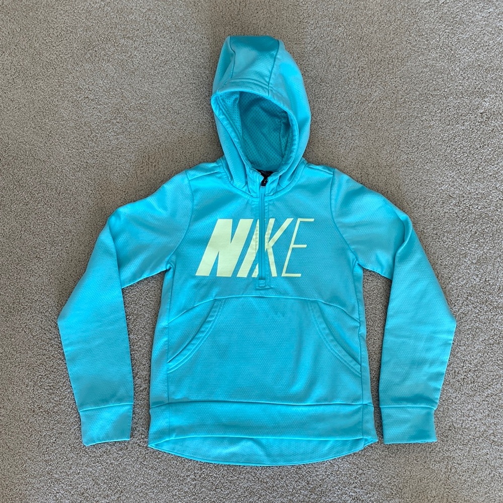 NIKE Girls Teal Sweatshirt